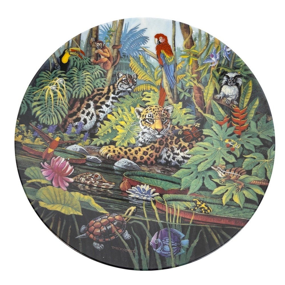 Bradford Exchange The Rainforest Collector Plate Gene Dieckhoner 1993 2403A